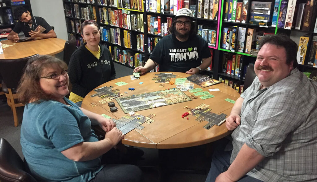 Meepleville Board Game Cafe Customers