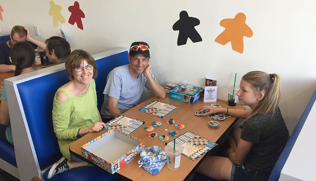 Meepleville Board Game Cafe Customers